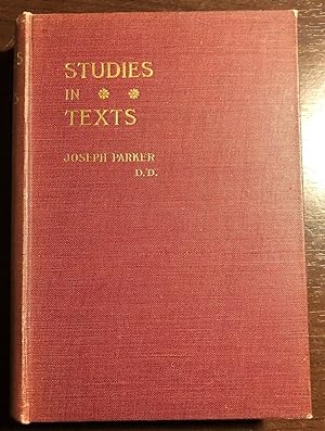 Seller image for STUDIES IN TEXTS for sale by Happyfish Books