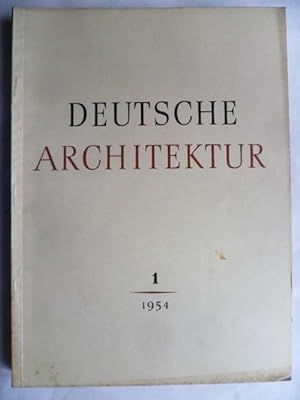 Deutsche Architektur. Herausgeber Deutsche Bauakademie der DDR.