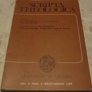 Scripta Theologica. Vol. X, FASC. 2 MAYO-AGOSTO 1978. El sacerdote y la penitencia sacramental