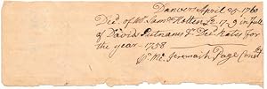 Autograph Document Signed