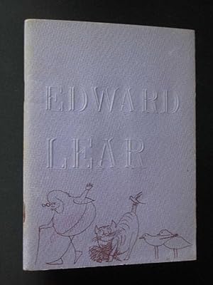 Bild des Verkufers fr Edward Lear zum Verkauf von Bookworks [MWABA, IOBA]