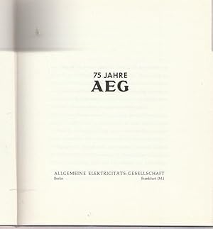 75 Jahre AEG.