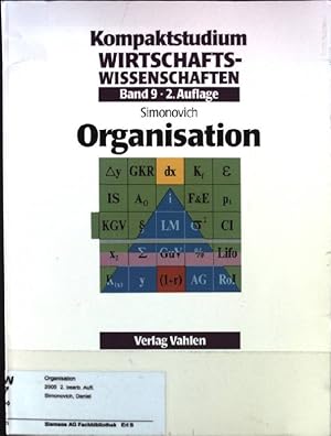 Bild des Verkufers fr Kompaktstudium Wirtschaftswissenschaften; Bd. 9., Organisation. zum Verkauf von books4less (Versandantiquariat Petra Gros GmbH & Co. KG)