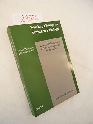 Seller image for Reisen und Welterfahrung in der deutschen Literatur des Mittelalters. Vortrge des XI. Anglo-Deutschen Colloquiums, 11. - 15. September 1989, Universitt Liverpool. for sale by Galerie fr gegenstndliche Kunst