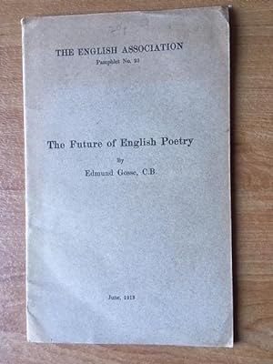 Bild des Verkufers fr The Future Of English Poetry zum Verkauf von THE BOOKSNIFFER