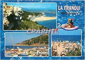 Carte Postale Moderne La Franqui Station balneaire de la Mediterranee vues de la plage et ses fal...