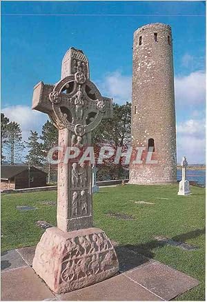 Image du vendeur pour Carte Postale Moderne Clonmacnois Co Offaly High Cross and Round Tower mis en vente par CPAPHIL