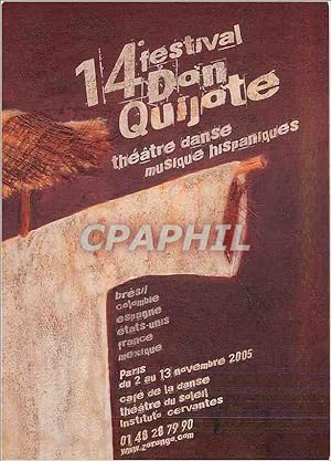 Seller image for Carte Postale Moderne 14 festival Don Quijote Théâtre danse musique hispaniques for sale by CPAPHIL