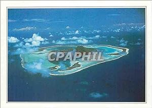 Carte Postale Moderne Polynesie française Maupiti l'île vue d'avion