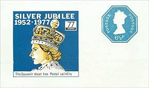 Bild des Verkufers fr Entier Postal Stationary Machin 6 1/2p Silver Jublee 1952 1977 zum Verkauf von CPAPHIL