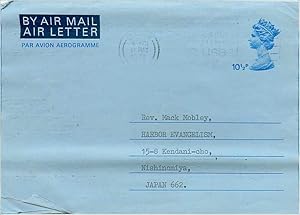 Seller image for Entier Postal Postal Stationary Grande Bretagne Great Britain Aerogram 10 1/2p for sale by CPAPHIL