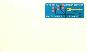 Seller image for Lettre Cover Etats-Unis Stationary 5c Weather Services 1870 1970 for sale by CPAPHIL