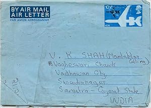 Imagen del vendedor de Entier Postal Postal Stationary Grande Bretagne Great Britain Aergogram 10 1/2p to Sarastra a la venta por CPAPHIL