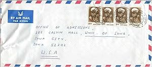 Seller image for Lettre Cover Inde India University Iowa for sale by CPAPHIL