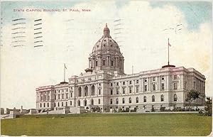 Carte Postale Ancienne Stat eCapitol Building St Paul Minn