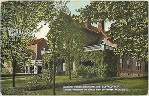 Carte Postale Ancienne Milburn House Delaware Buffalo