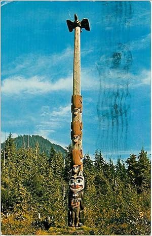 Carte Postale Moderne Three Bears Totem pole in Saxman Park Ketchikan Alaska
