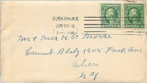 Seller image for Lettre Cover Etats-Unis 2*1c 1916 Dunkirk cover for sale by CPAPHIL