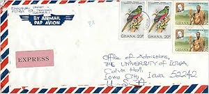 Imagen del vendedor de Lettre Cover Ghana University Iowa a la venta por CPAPHIL