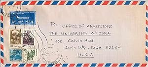 Seller image for Lettre Cover for University of Iowa Inde India for sale by CPAPHIL