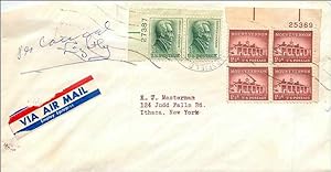 Seller image for Lettre Cover Etats-Unis multi frank cover to Ithaca for sale by CPAPHIL