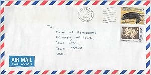 Image du vendeur pour Lettre Cover Malaisie University Iowa Tortue Turtle mis en vente par CPAPHIL