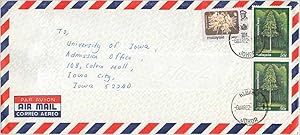 Seller image for Lettre Cover Coree Malaysia University Iowa City for sale by CPAPHIL