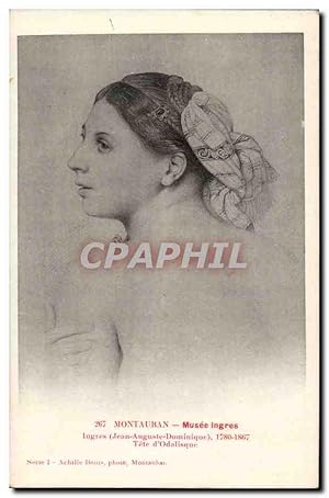 Immagine del venditore per Carte Postale Ancienne Montauban Musee Ingres Tete d'odalisque venduto da CPAPHIL