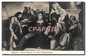 Bild des Verkufers fr Italie - Italy - Italia - Venezia - Venice - Palma Vecchio - La Sacra Converzione - Tableau - Carte Postale Ancienne zum Verkauf von CPAPHIL