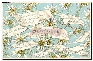 Imagen del vendedor de Fleurs - Flowers - and tiny messages - Carte Postale Ancienne (carte hongroise Hungary Hongrie) a la venta por CPAPHIL