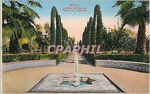 Imagen del vendedor de Carte Postale Ancienne Sevilla Jardines del Alcazar Fuente de la Estrella a la venta por CPAPHIL