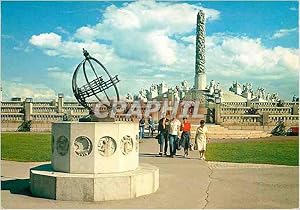 Seller image for Carte Postale Moderne Oslo Norway The sundial and the Monolith for sale by CPAPHIL