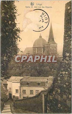 Carte Postale Ancienne Liege Eglise St Jean vue des Begards