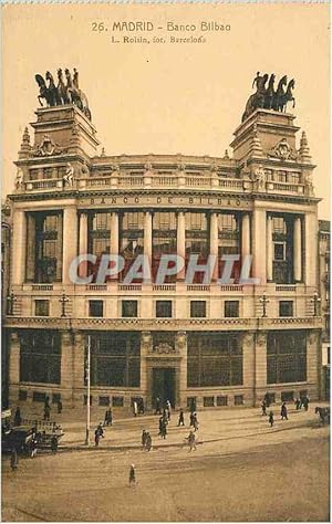 Image du vendeur pour Carte Postale Ancienne Madrid Banco Bilbao mis en vente par CPAPHIL