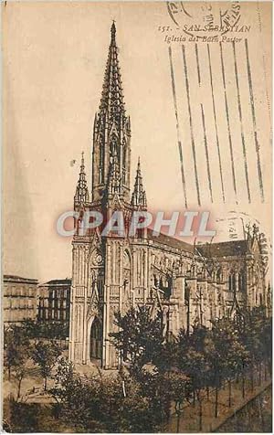 Seller image for Carte Postale Ancienne San Sebastian Iglesia de Buen Pastor for sale by CPAPHIL