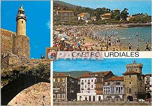 Bild des Verkufers fr Carte Postale Moderne Castro urdialres (cantabria) divers aspects zum Verkauf von CPAPHIL