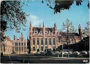 Carte Postale Moderne Brugge la justice de paix l'hôtel de ville et basilique du st sang