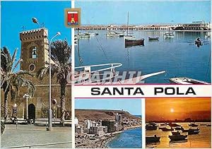 Carte Postale Moderne Santa pola (alicante) castillo chalets de poriente