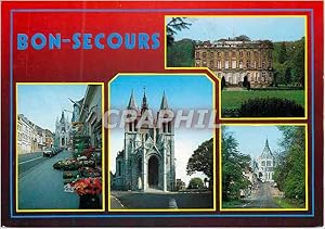 Carte Postale Moderne Bon secours basilique N D avenue de la basilique versant français château d...