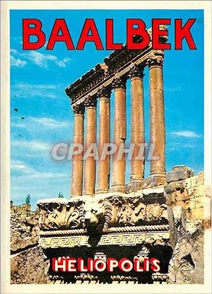 Imagen del vendedor de Carte Postale Moderne Lebanon Baalbeck les six colonnes du temple de jupiter a la venta por CPAPHIL