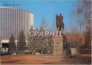 Bild des Verkufers fr Carte Postale Moderne Moscow Monument of M I Kutuzov in front of the Panorama Museum of the Battle of Borodino zum Verkauf von CPAPHIL