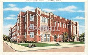 Carte Postale Ancienne Indiana La Fayette Jefferson High School