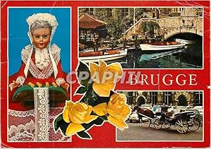 Carte Postale Moderne Brugge un bonjour Poupee