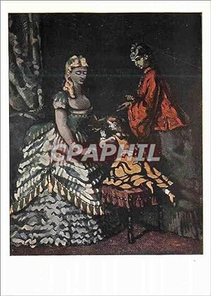 Bild des Verkufers fr Carte Postale Moderne Paul Cezanne (1839-1901) L'Intrieur zum Verkauf von CPAPHIL