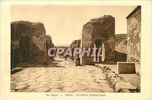 Image du vendeur pour Carte Postale Ancienne Pompei La Porte D'Herculanum Art Romain mis en vente par CPAPHIL