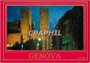 Seller image for Carte Postale Moderne Genova place dante tours de pote soprana et maison de christophe colomb for sale by CPAPHIL