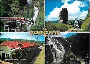 Carte Postale Moderne Kuranda Featuring the Barron Trains Stoney Creek Kuranda Railway Stattion