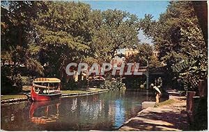 Carte Postale Ancienne Texas San Antonio River