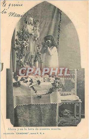 Bild des Verkufers fr Carte Postale Ancienne Ahora y en la hora de nuestra muerte zum Verkauf von CPAPHIL