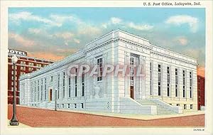 Carte Postale Ancienne U S Post Office Lafayette Ind